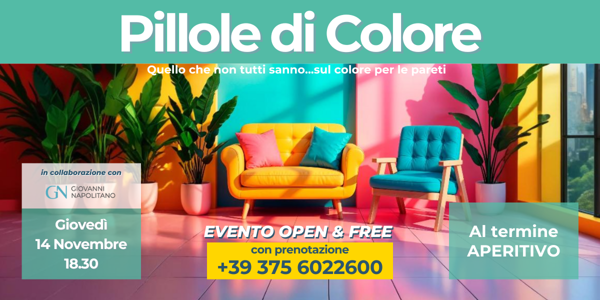 Pillole di Colore: evento open e free - Dandel House Srl Milano